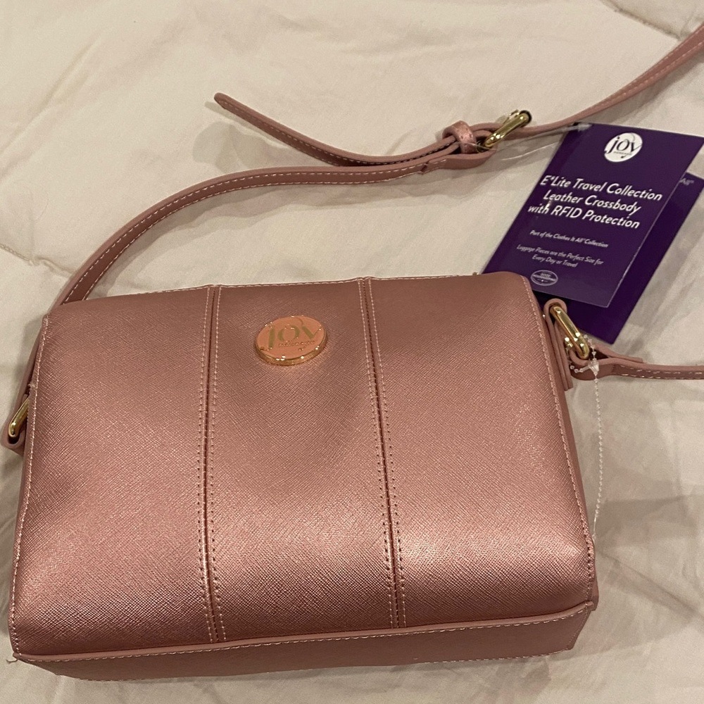 Joy Mangano Pink Crossbody Bag